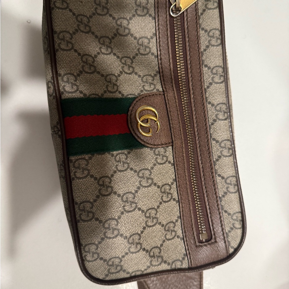 GUARANTEED AUTHENTIC*** Gucci Ophidia Belt Bag GG Coated Canvas - Picture 5 of 8